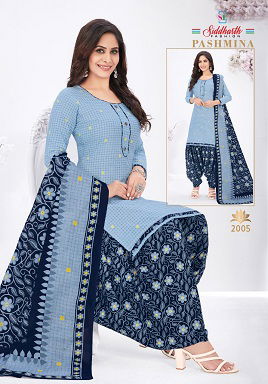 Siddharth Pashmina 2 Ready Made Casual Daily Wear Cotton Printed Dress Collection
